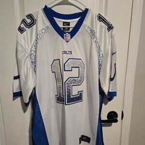 NFL On-Field Indianapolis Colts #12 Andrew Luck #52Jersey Snow Print